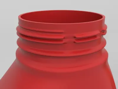Bottle plastic plate 3D model