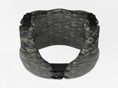 Camouflage vest 3D model