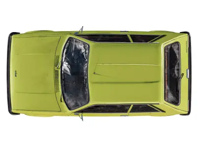 Peugeot 104 - 1970s Retro French Hatchback 3D model