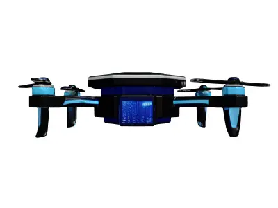 HighTech Hexagonal SciFi Drone 3D model