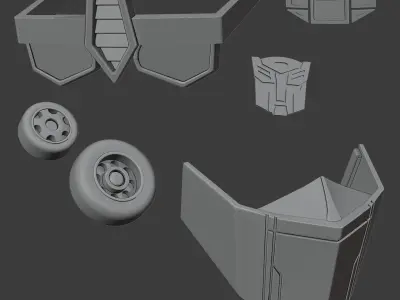 Bishoujo Optimus Prime costume parts 3D print model