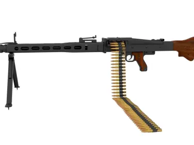 MG 42 WW2 German Machine Gun 3D model