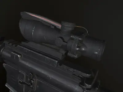M16 A4 Low-poly 3D model