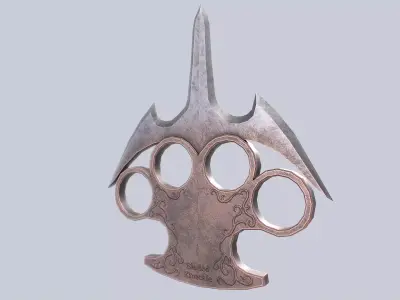 Bladed knuckle Low-poly 3D model purchase