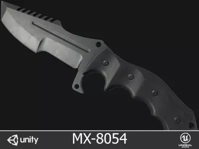 MX-8054 Knife Low-poly 3D model
