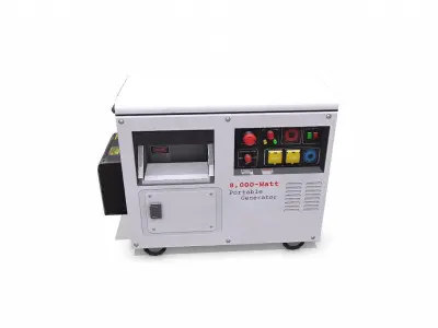 Old Portable Power Generator Low-poly PBR Low-poly 3D model purchase