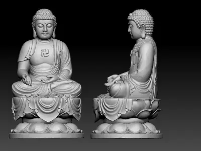 BUDDHA statue 3D model