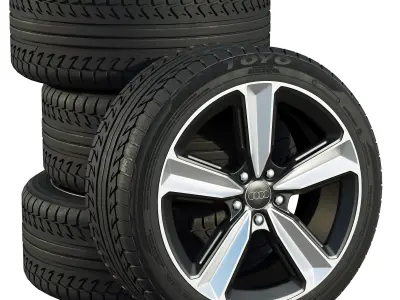 Audi wheels 3D model by zifir3d