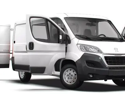 Peugeot Boxer Van L1H1 HQ Interior 2023 3D model
