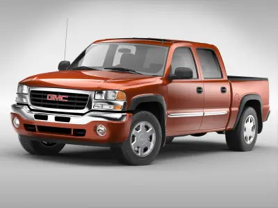 GMC Sierra Crew Cab (2001 - 2007) 3D model