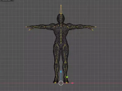 Future Soldier Game Ready lowpoly 3d model Low-poly 3D model