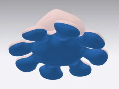 octupos  stuffed toy Low-poly 3D model