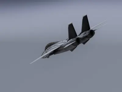 F14 - Bombcat Military aircraft Low-poly 3D model