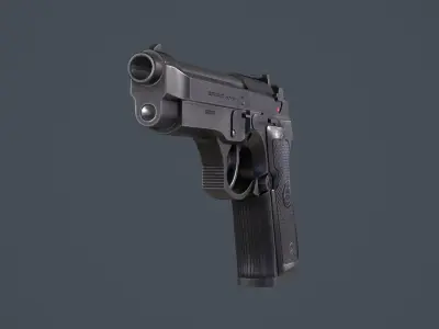 Beretta 92FS Low-poly 3D model get