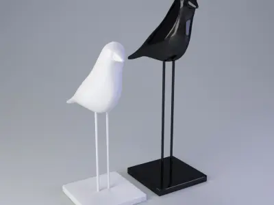 Birds Figurine 3D model