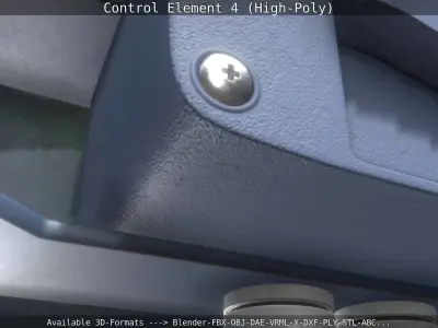 Control Element 4 High-Poly Version 3D model