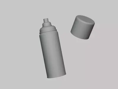 Spray Can - Geometry Only No Textures No Materials 3D model