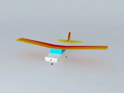 Aeroplane airplane flying in sky Free 3D model purchase