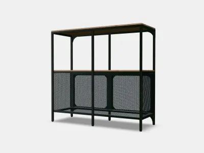 FJALLBO Shelving unit 2 Low-poly 3D model