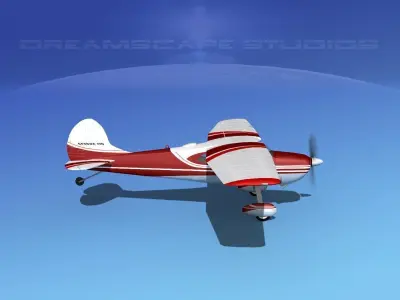 Cessna 170 V02 3D model