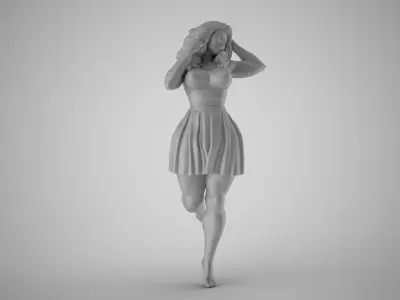 Woman in the Mirror 7 3D print model