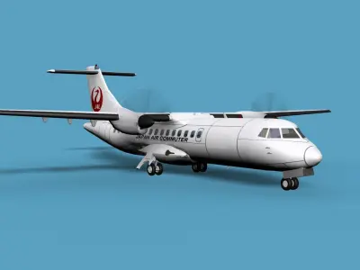 ATR  ATR-42-500 Japan Air Commuter 3D model