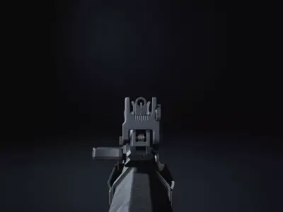 RBF Marksman Rifle Low-poly 3D model