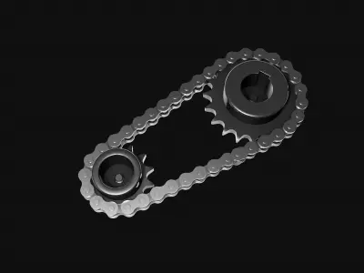 Drive chain gear 3D model