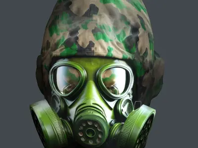 Helmet 3d model military combat Military Low-poly Low-poly 3D model purchase