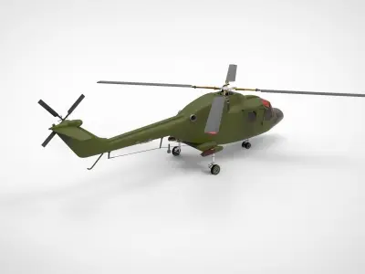 Westland lynx helicopter type 2 3D model