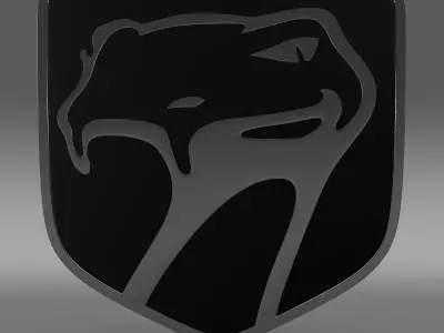 Dodge viper sneaky pete 1992 logo 3D model