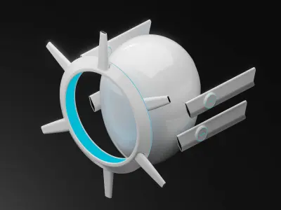 AI drone Low-poly 3D model purchase