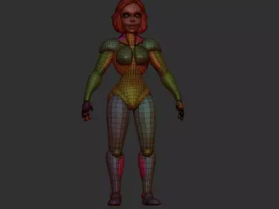 Female Lowpoly 3D print model