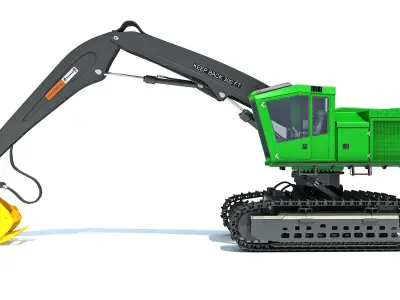 Forestry Harvester 3D model