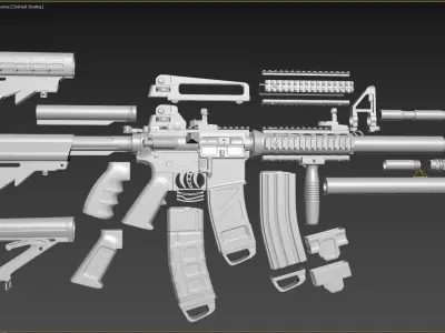 M4A1 Custom 3D model