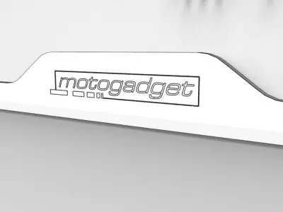 Motogadget Motoscope Pro Digital Dashboard 3D model