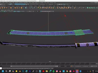 ENMA SWORD FROM ONEPIECE Low-poly 3D model