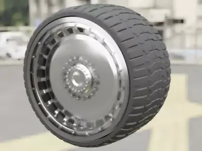 WHEEL FOR CUSTOM TRUCK R2 Front and doubled back 3D print model