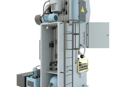 Industrial mechanical press-stamping machine tool KV2132 3D model