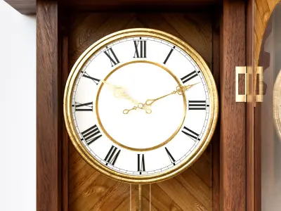Antique Grandfather Clock 3D model