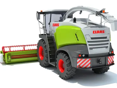 Claas Jaguar Combine Harvester 3D model