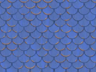 Cube1 fish scales background Free 3D model