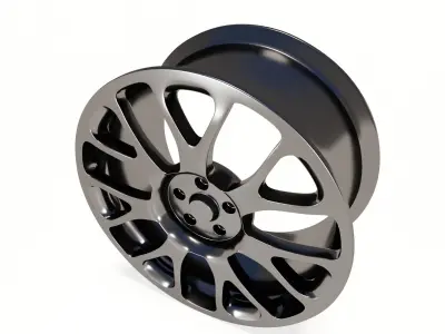 3D model rim wheel part6 3D model