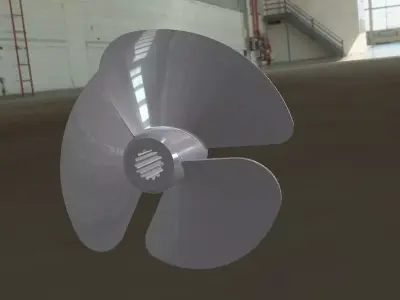 Boat propeller Free 3D model