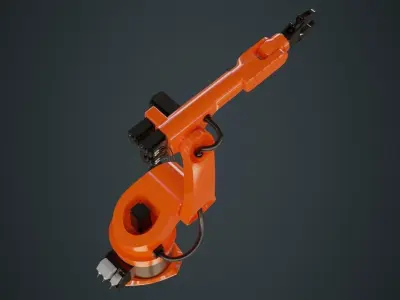 Industrial Robot 3 Untextured 3D model