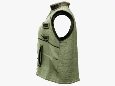 Military Light Vest Low-poly 3D model