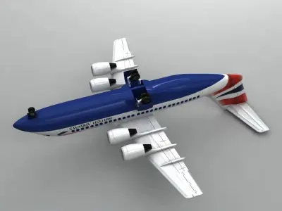 Avro RJ-100 - British Airways 3D model