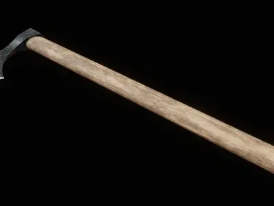 Viking Throwing Axe Low-poly 3D model