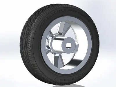 Custom wheels Vision Wheels Dazzler for your scale model 3D print model