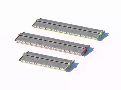 Industrial warehouse building model 3D model